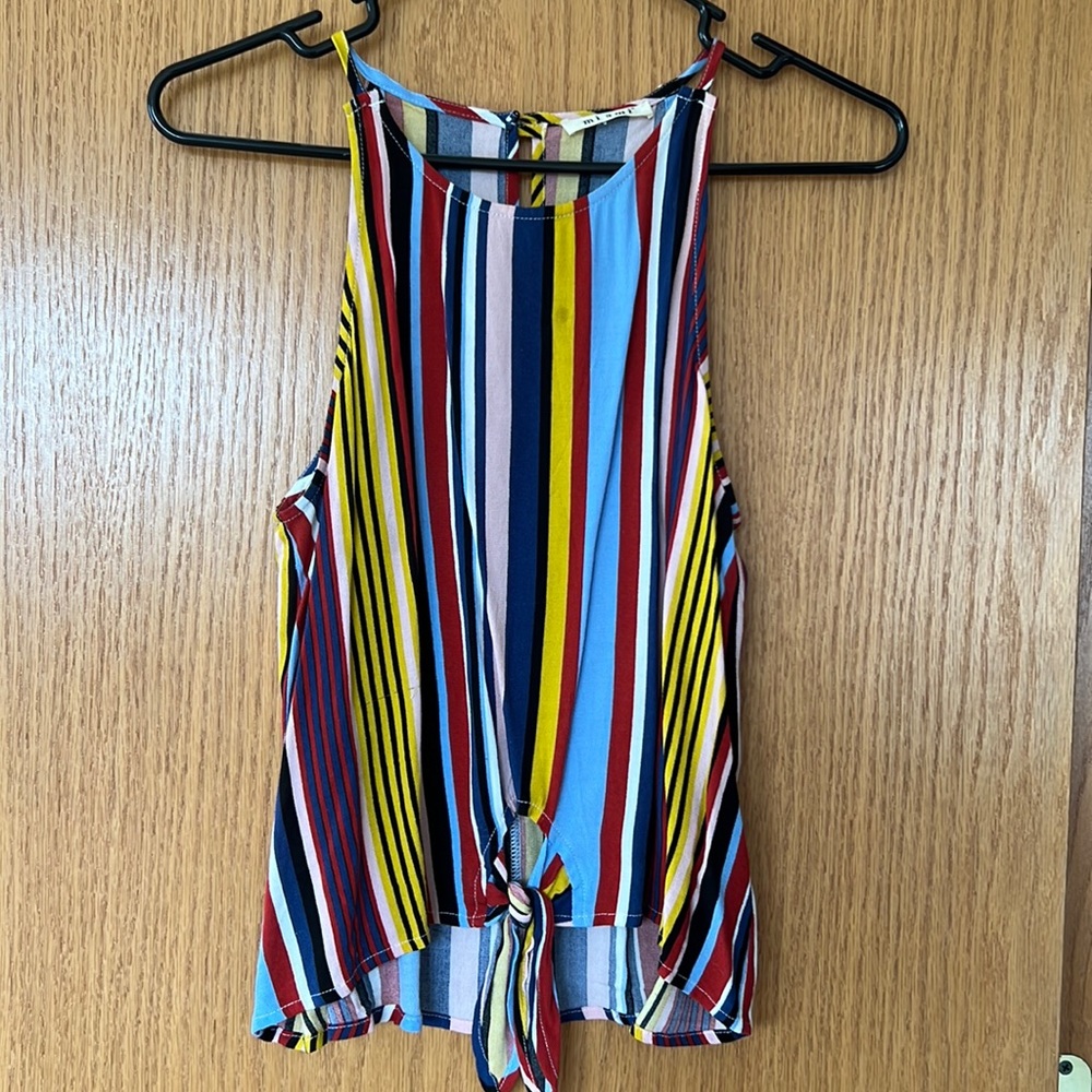 Color fun tank top blouse